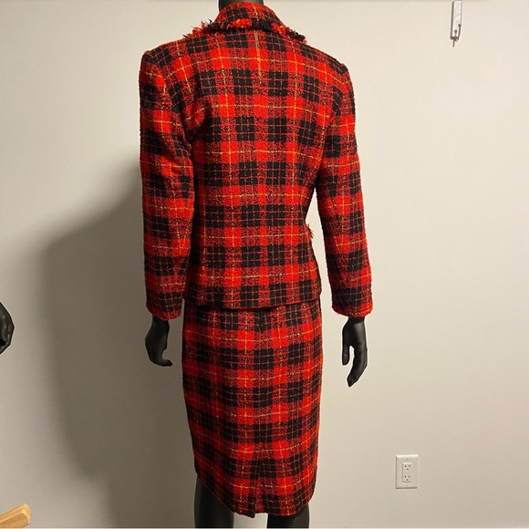 VTG CANADA MADE PLAID BLAZER SKIRT SET - Picture 11 of 11